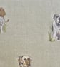 Feature Cushion with Pad: Dog design 17" (43cm), Handmade Throw Pillow - Image 4