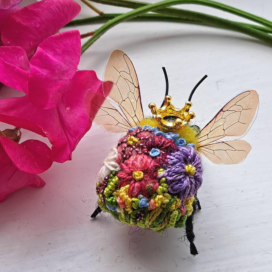 Embroidered Queen Bee 