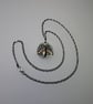SIlver Ephesus Bee Coin inspired pendant and chain, with Gold Vermeil details. - Image 2