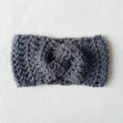 CROCHET Ladies Graphite Headband