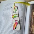 Football theme bookmark decoupage with tassel