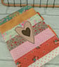 A5 book reuseable fabric book cover, student gift, reusable book cover, applique - Image 2