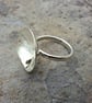 Luminous Moonstone Dome Ring A Whisper of Magic & Light. SILVER 925 - Image 6