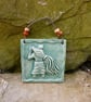 wall decor Zodiac AQUARIUS birthday zodiac sign handmade in cornwall domspottery - Image 1