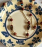 Millefiori and goldstone vintage style necklace