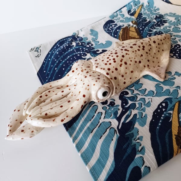 Squid Ceramic Sculpture - Handmade