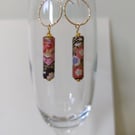 Handmade Japanese Paper Bead Earrings