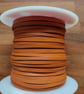 Kangaroo Leather Lace 3mm premium quality Saddle Tan 1m - Image 1