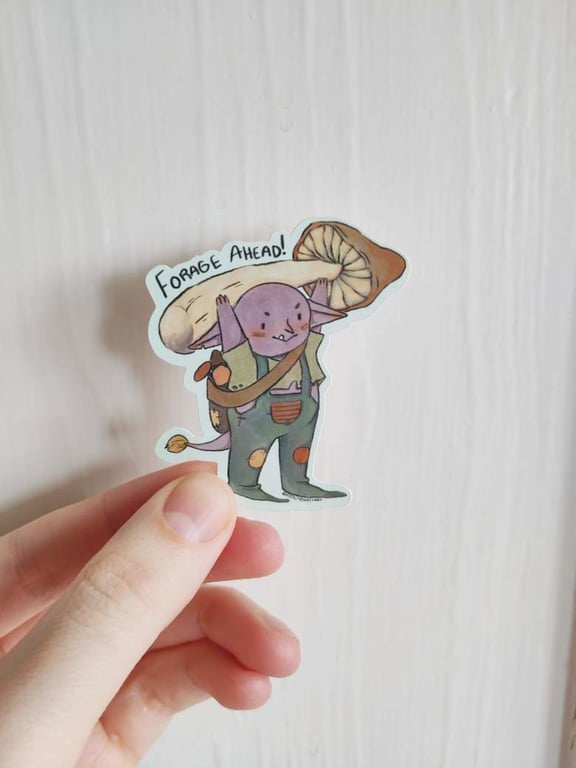 Forage Ahead Goblin Sticker