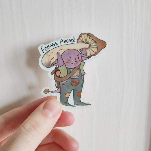 Forage Ahead Goblin Sticker