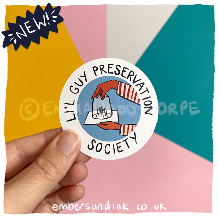 Li'l Guy Preservation Society Paper Sticker