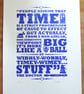 Dr Who 'Time' Hand Pulled Limited Edition Screen Print - Image 2