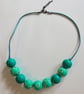 One of a kind - Hand painted wooden bead necklace - Chep - Image 4
