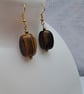 Yellow Tiger’s Eye Drop Earrings - Image 2