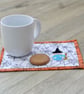 Halloween Witch with Broom Mug Rug - Image 6