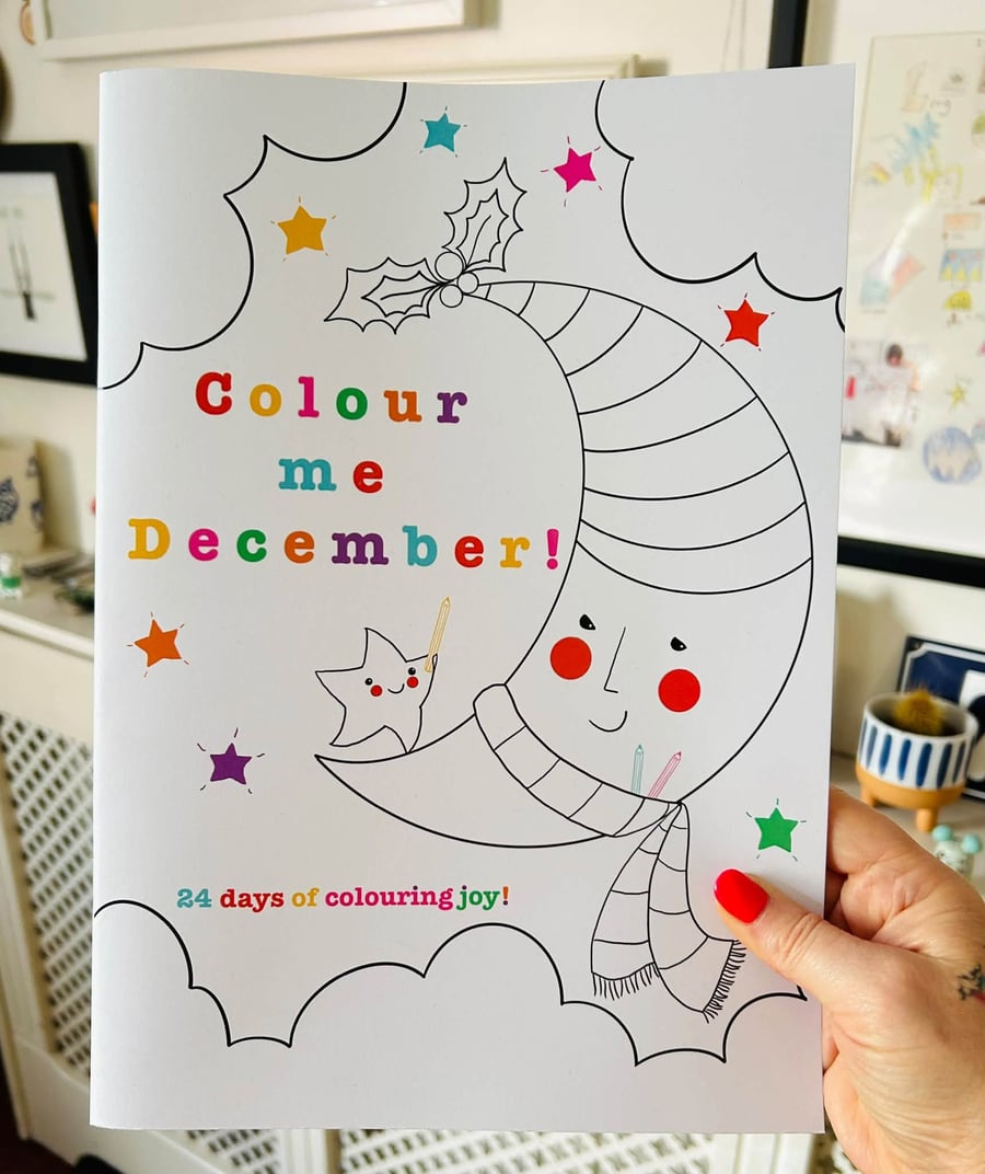 'Colour Me December' - Limited Edition Advent Colouring Book  - PRE ORDER 