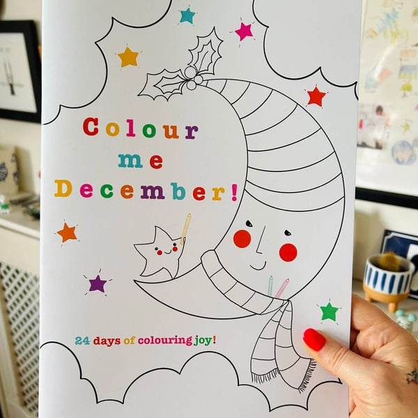 'Colour Me December' - Limited Edition Advent Colouring Book  - PRE ORDER 