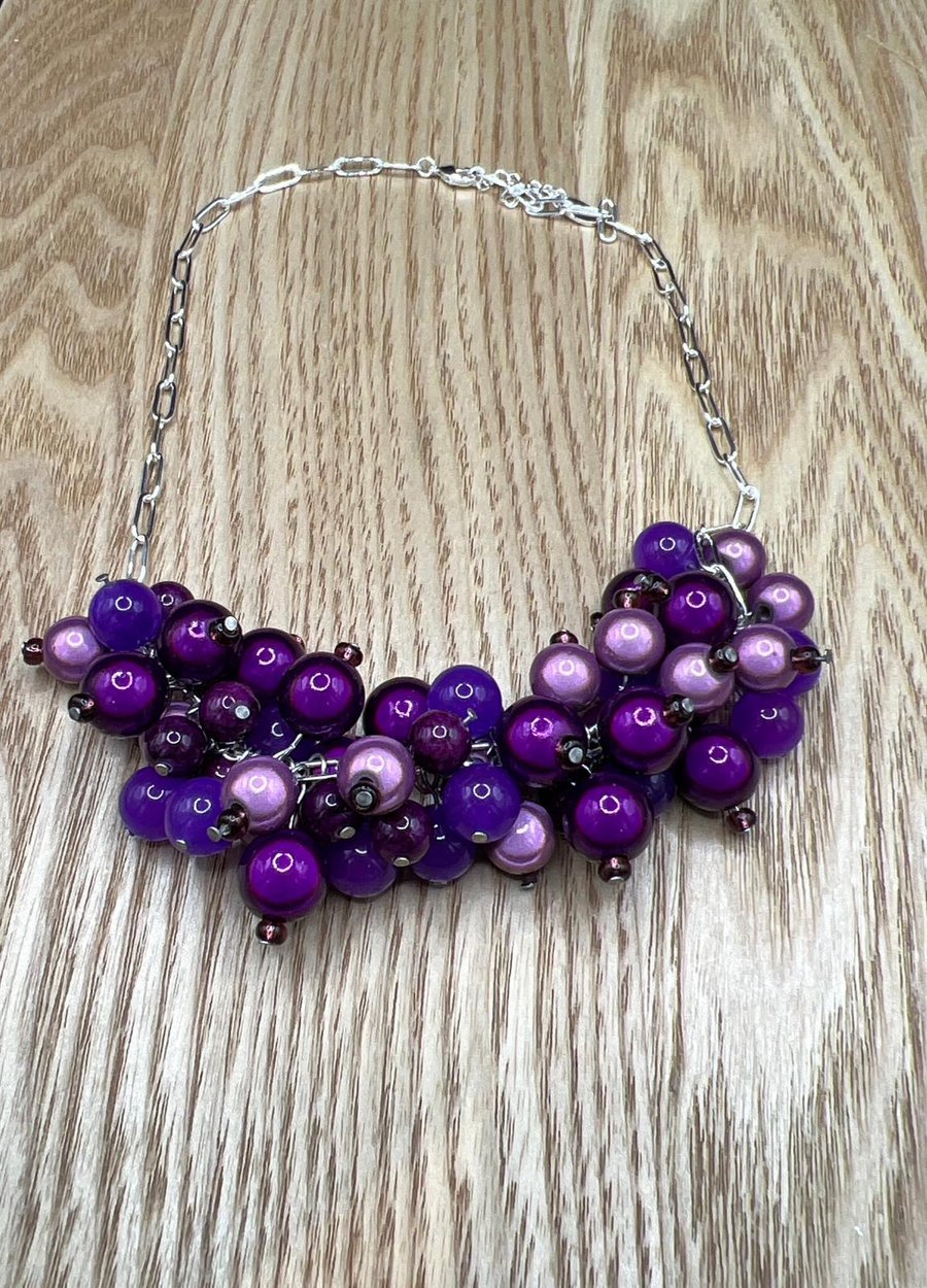All the Purples statement necklace