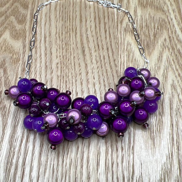 All the Purples statement necklace