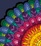 076A - Cross stitch pattern - Fabuous Rainbow Sun complete QUADRANT Mandala - Image 4
