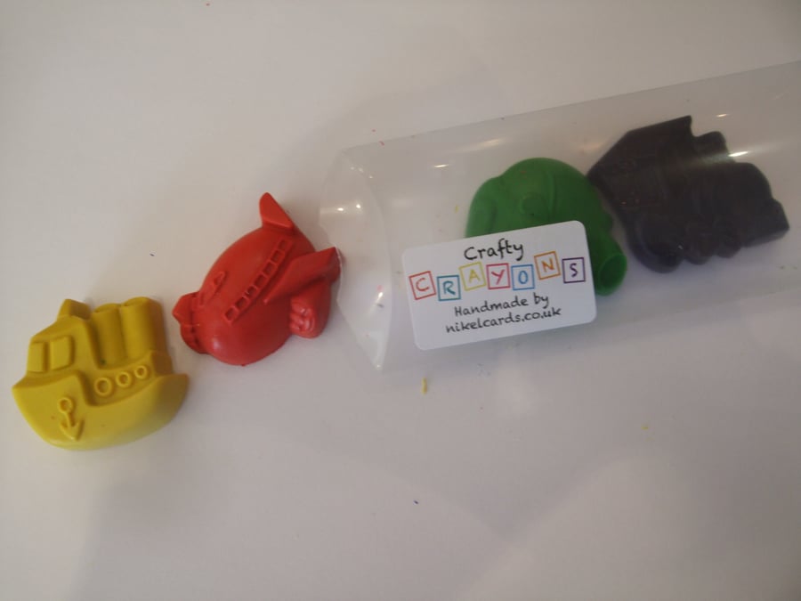Transport Crayons- party bags, stockings, gifts