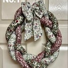 Fabric plaited wreath