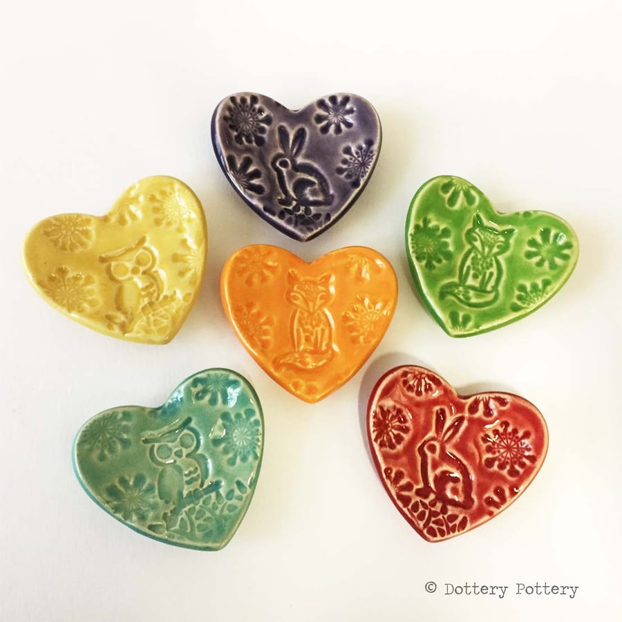 TURQUOISE OWL Teeny, tiny woodland dish, ring plate, Valentines Day, Easter