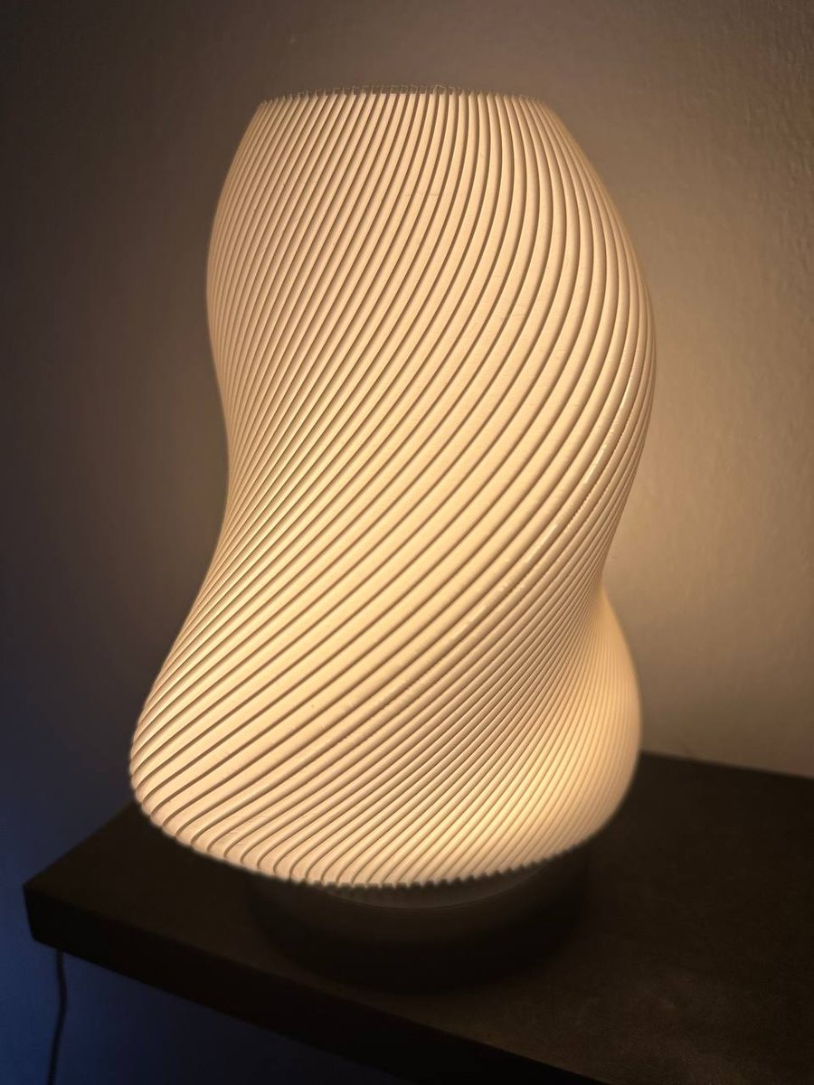 Flow Coral – Minimalist Sculptural Table Lamp -- Ambient Night Light