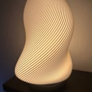 Flow Coral – Minimalist Sculptural Table Lamp -- Ambient Night Light
