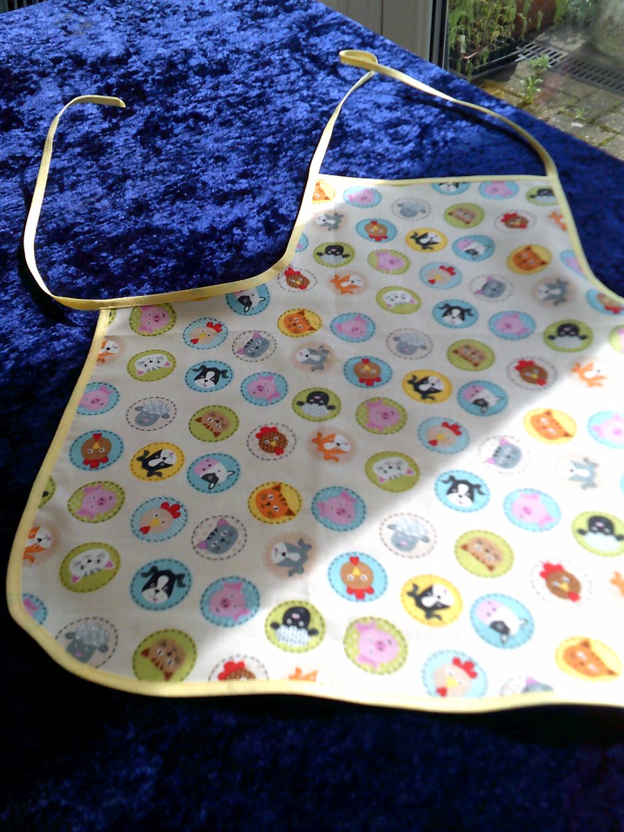 Animals in Circles Baby Apron