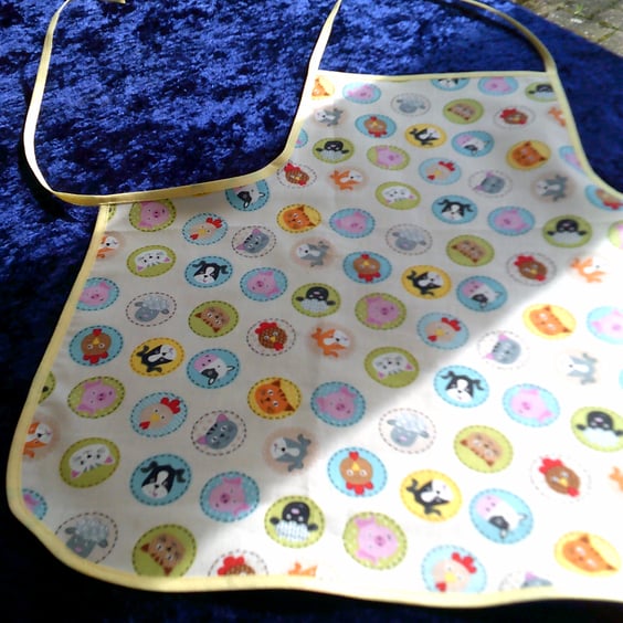 Animals in Circles Baby Apron
