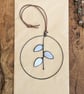 Stained Glass Pussy Willow Mini Wreath, Hanging Suncatcher Valentines Gift - Image 2