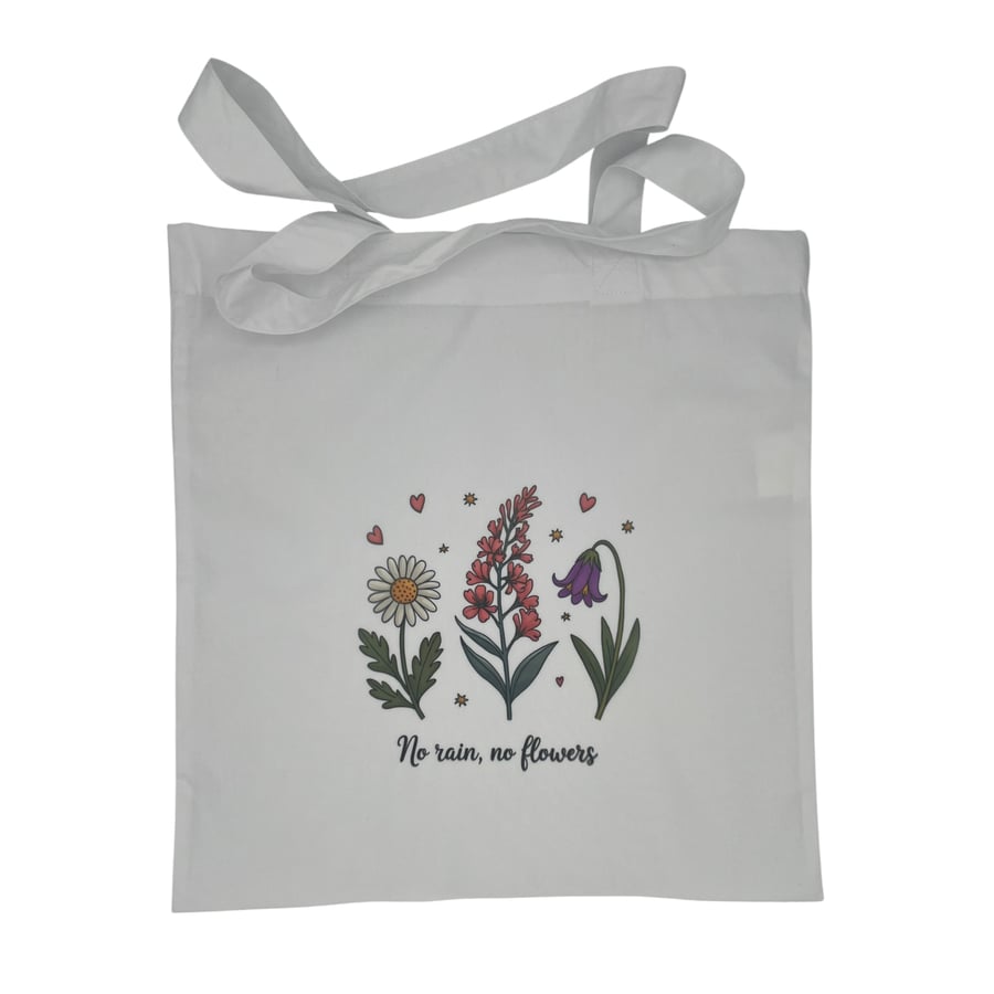 Wildflower Inspirational Floral Tote Bag