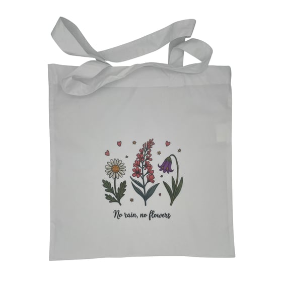 Wildflower Inspirational Floral Tote Bag