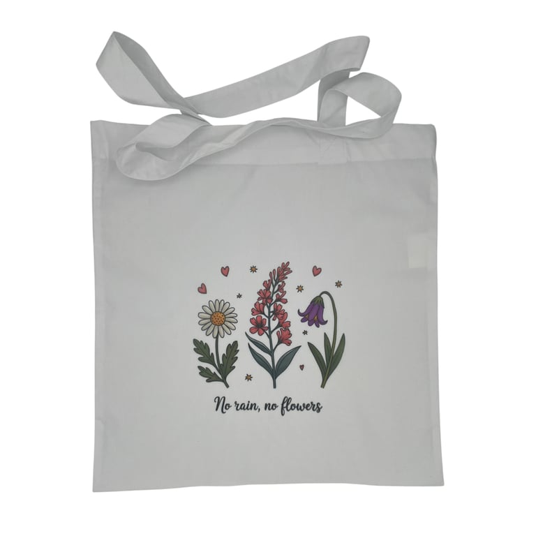 Wildflower Inspirational Floral Tote Bag