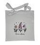 Wildflower Inspirational Floral Tote Bag
