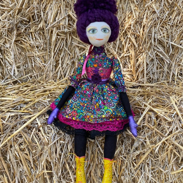 Unique Art Doll - Eyecatching and colourful