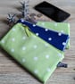 Wallet or purse. Handmade Oilcloth Spotted Clutch Wallet