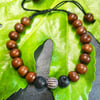 Wooden beaded bracelet