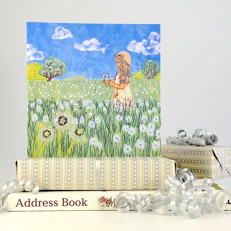 Birthday card - dandelion