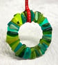 Fused Glass Wreath Christmas decoration