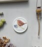 Wren and Forget me Not mini wall plate  - Image 5