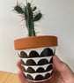 Small 9cm Plant pot, Hand painted, Unique gift, Terracotta - Image 8