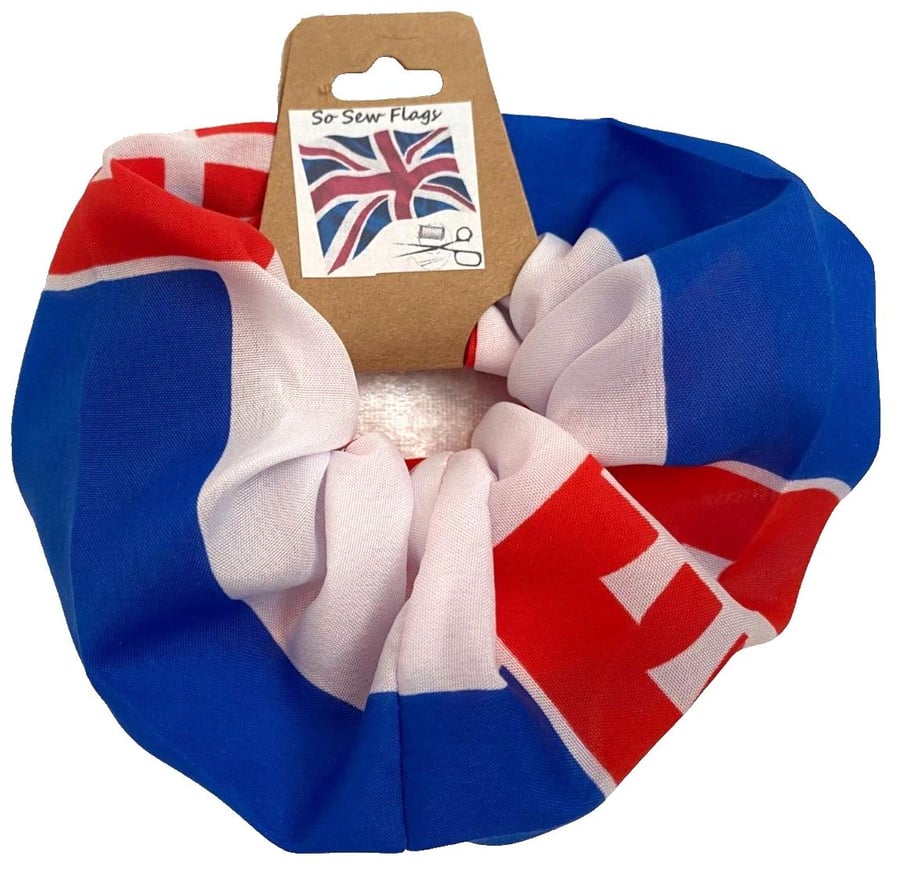 Slovakia Flag Hair Scrunchie Scrunchies Accessory Band Elastic