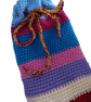 Random Stripes Hot Water Bottle Cover, Crocheted Cosy Holder, Drawstring Closure - Image 10