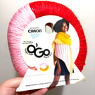 1 Pack x 141g CARON Simply Soft O'GO : Harvest Red -  Soft Pink 100% Acrylic