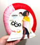 1 Pack x 141g CARON Simply Soft O'GO : Harvest Red -  Soft Pink 100% Acrylic