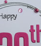 30th Birthday Card - Hot Pink Wreath Design  - Image 9