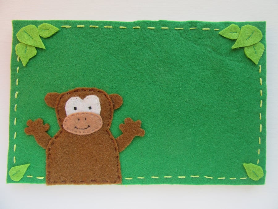 Personalised monkey name plate