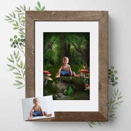 Fairy Hollow, Fantasy Fairy Portrait custom photo art